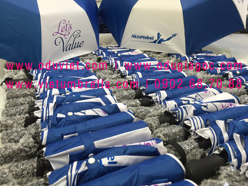 xưởng sản xuất ô dù cầm tay in logo quảng cáo